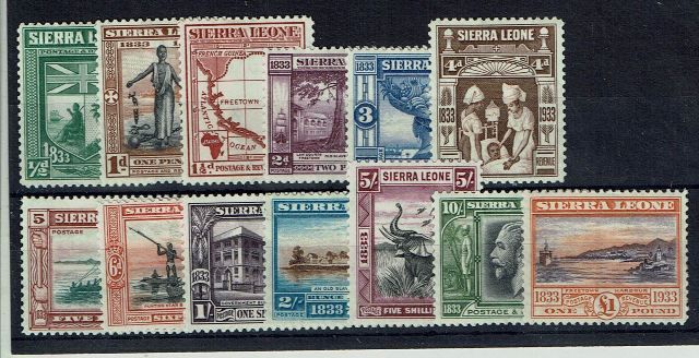 Image of Sierra Leone SG 168/80 LMM British Commonwealth Stamp